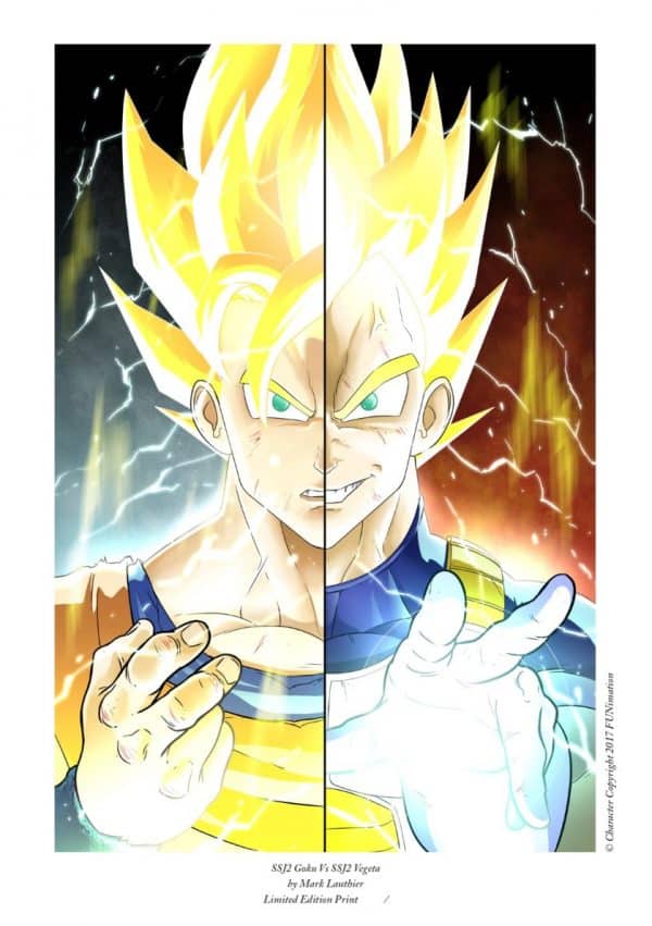 SSJ2 Goku Vs SSJ2 Vegeta - Mark Lauthier