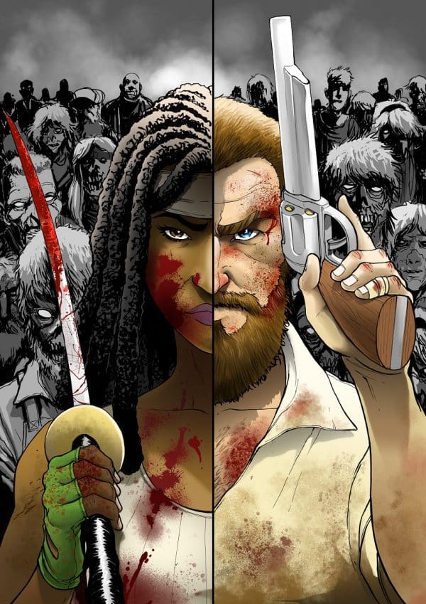 Michonne Vs Rick - Mark Lauthier