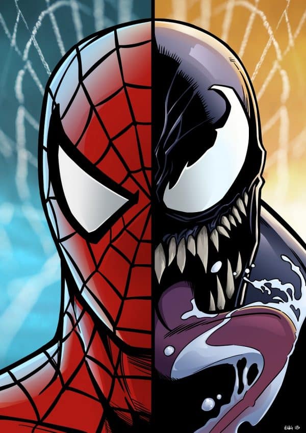 Spiderman Vs Venom - Brad Van Geest